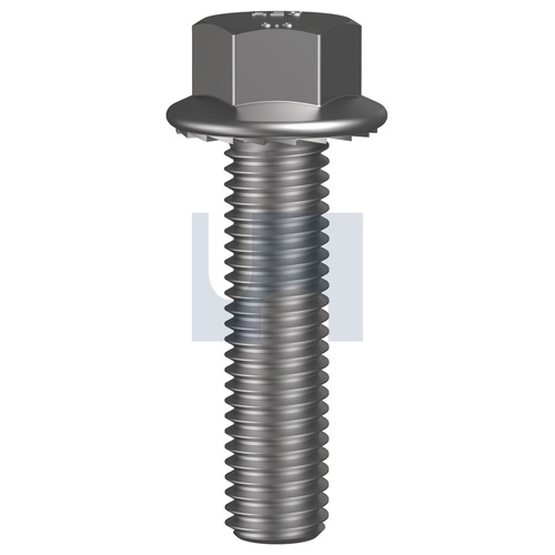 304 DIN6921 FLG SERR: M12 X 30