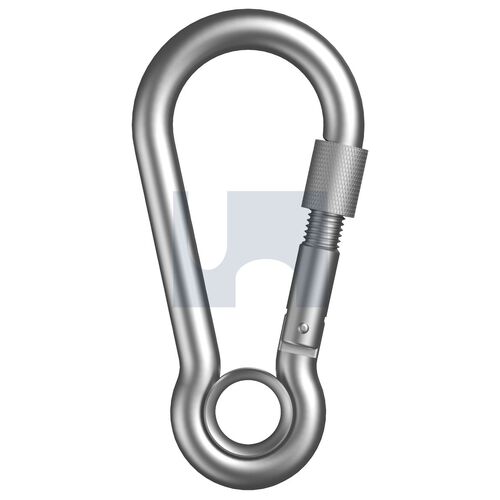 316 SPRING HOOK W/EYE+NUT:  6