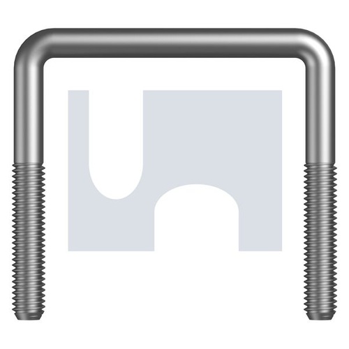 HDG SQ U-BOLT: 1/2BSWX100X100