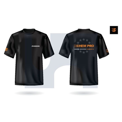 T-SHIRT XCHEM BLACK: SIZE 16