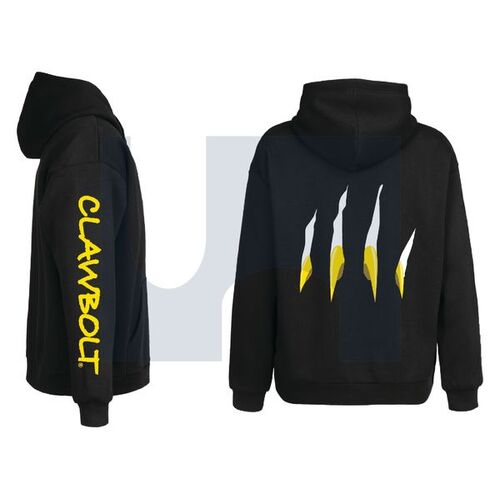 HOODIE CLAWBOLT BLACK:SIZE 5XL