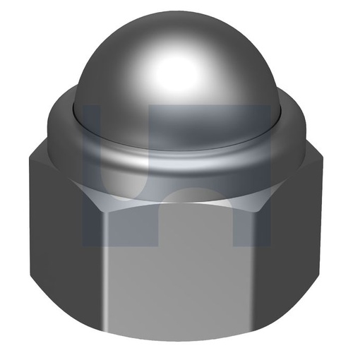 304 DIN986 DOME NUT NYLOC:  M5